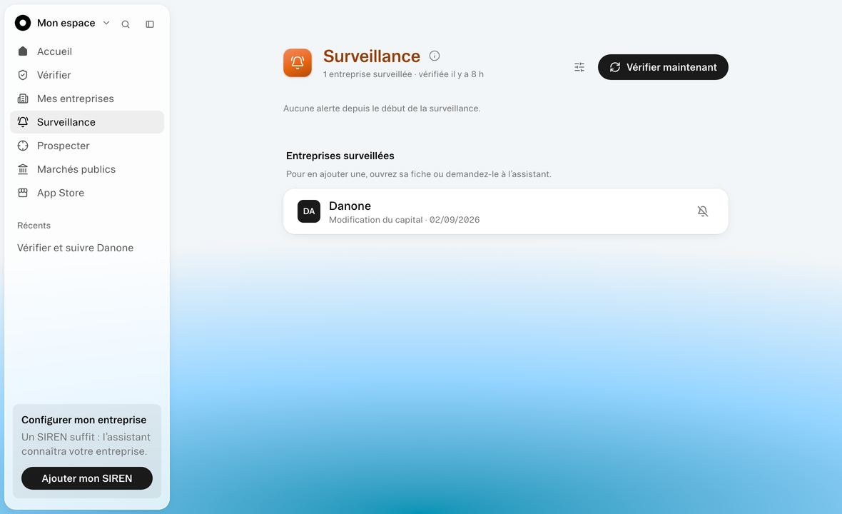 Surveiller. Suivez ce qui change.
