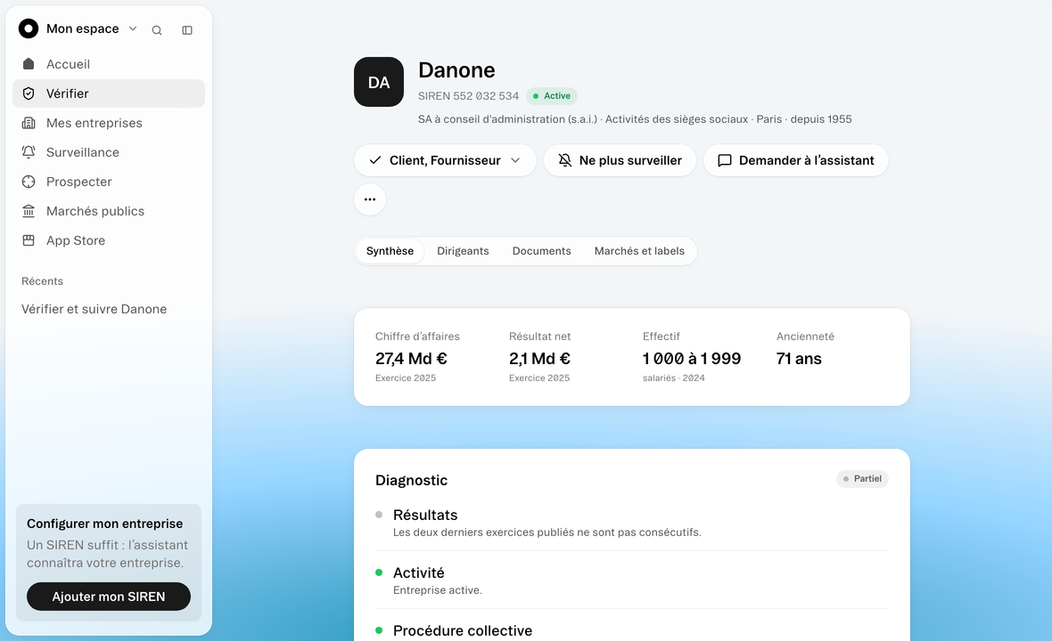 Vérifier. Décidez avec les bonnes informations.